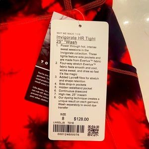 Lululemon Invigorate HR Tight 25”